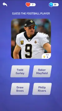 American Football - Quiz Screen Shot 0