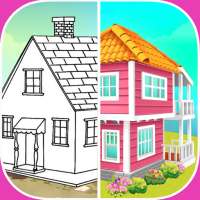 Idle Home Painting Game: House Coloring Pages