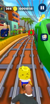 Sponge Subway Granny Bob Game Screen Shot 4