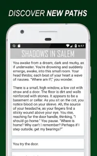 Shadows In Salem: A Text-Based Choices RPG Screen Shot 4