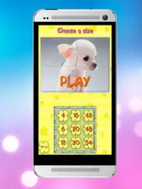 Puppy Dog Kids Picture Puzzle Screen Shot 1