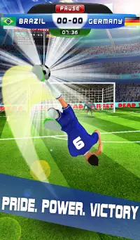 Футбольные игры: лучшая оффлайн игра Screen Shot 6