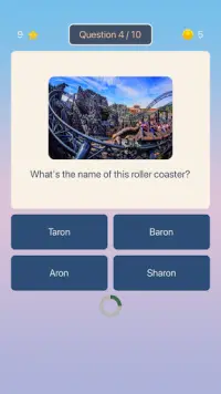 Roller Coaster Quiz Screen Shot 1