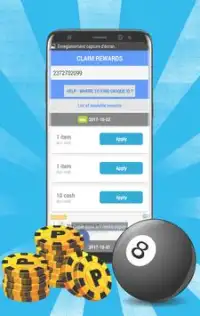 Daily Coins and Token Rewards for Pool ball Screen Shot 1