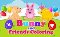 Coloring Games-Bunny Friends Screen Shot 12