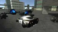 Flying Police Car Simulator 3D Screen Shot 1