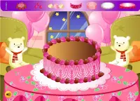 торт декор - Игры для девочек Screen Shot 1