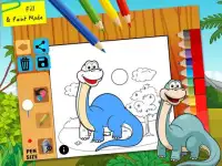 恐竜 塗り絵 - こどもゲーム Screen Shot 6
