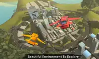 Flying Car Flight Pilot Sim 3D Screen Shot 2