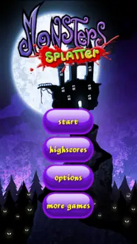 Monsters Splatter - Spooky Match 3 Screen Shot 2