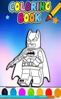 How To Color LEGO Batman -free coloring for kids- Screen Shot 1