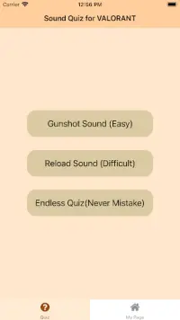 Sound Quiz for Valorant Screen Shot 0