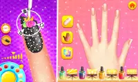 Nagel Make-up Spiele: Modepuppe Mädchen Spiele Screen Shot 1