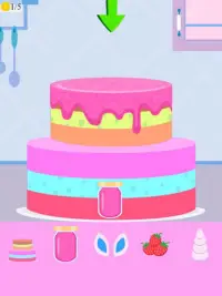 permainan memasak kue unicorn Screen Shot 1