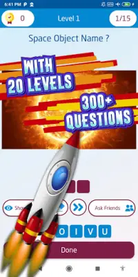 space quiz games Screen Shot 2