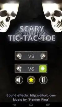 Assustador Tic Tac Toe Screen Shot 2