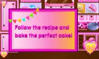 gotowanie tort urodzinowy: gry dla dziewczyn Screen Shot 4