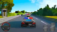 Highway Police Car Chase Racing: Car Racing Screen Shot 0