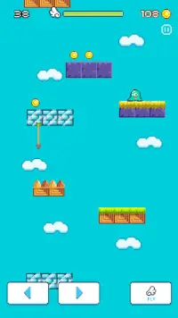 Pixel Infinite tiles - Falling Birdz Screen Shot 4