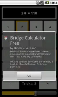 Bridge Calculator Free Screen Shot 3