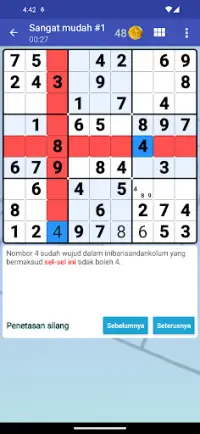 Sudoku - Teka-teki Otak Klasik Screen Shot 1