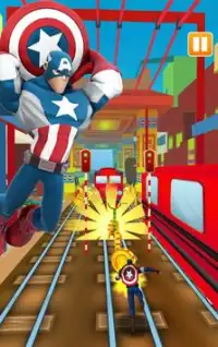 Subway Captain American Screen Shot 3