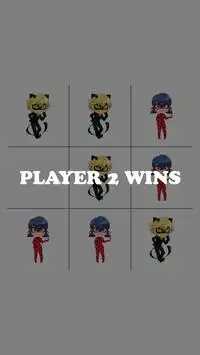 Ladybug and Cat Noir Tic Tac Toe Game Screen Shot 3