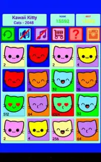 Kawaii Kitty Cats 2048 Free Screen Shot 4