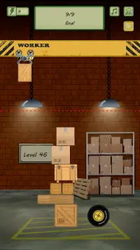 Throw It Right: box drop stack builder game Screen Shot 2