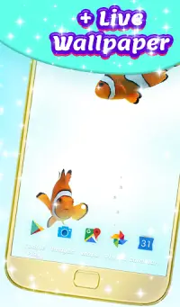 Fish Live Wallpaper Theme HD Screen Shot 1