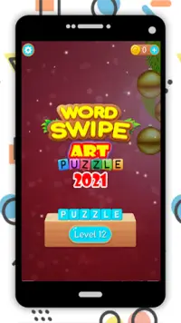 Word Swipe Art - New Puzzle Screen Shot 0