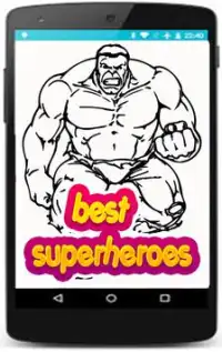 superheroes coloring pages games for kids Screen Shot 13