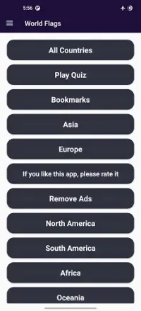 World Flags Quiz Screen Shot 0