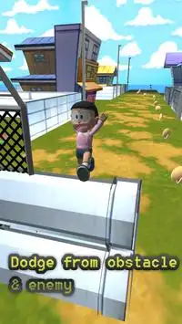 3D Nobi Anime Boy Subway Run Adventure Town Screen Shot 1