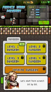 French Dungeon: Learn French Word Screen Shot 0