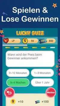 (GERMANY ONLY) LuckyQuiz - Trivia Spiele Screen Shot 2