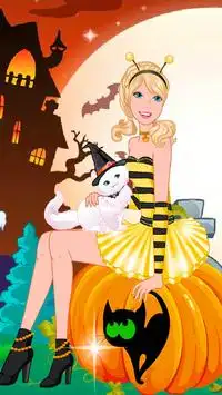 Dress Up Barbie Halloween Screen Shot 2