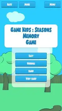 Game Kids : Seasons Memory Game Screen Shot 0