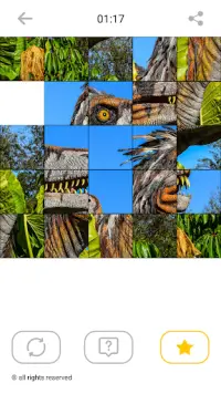 Teka-teki dinosaurus: game mosaik pintar gratis Screen Shot 2