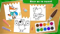 Hippo: Minigames voor kinderen Screen Shot 2