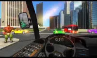 Superhero Mega Bus Transport Simulator Screen Shot 1
