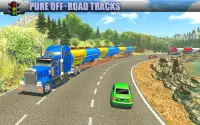 Tàu chở dầu Long Trailer Truck Simulator-Road Tr Screen Shot 2