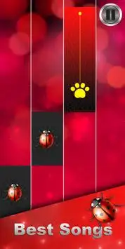 Piano Ladybug Noir Tiles 2 Screen Shot 3