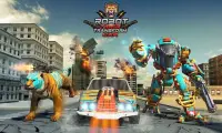 Robot Transforming Wild Tiger Game: Cheetah Games Screen Shot 2