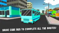 Cube City Bus Simulator 3D Screen Shot 0
