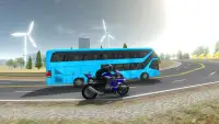 Bike VS Bus Free Racing Games – New Bike Race Game Screen Shot 3