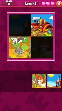 Jigsaw Kids 2x2 Puzzle Drag & Drop Game Screen Shot 0