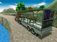 जंगली पशु ट्रक सिम्युलेटर: पशु परिवहन खेल Screen Shot 15