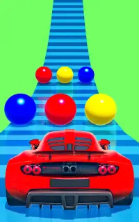 carros de cores corrida de estrada 3d Screen Shot 3