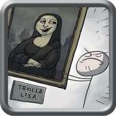 troll menghadapi Mona Lisa